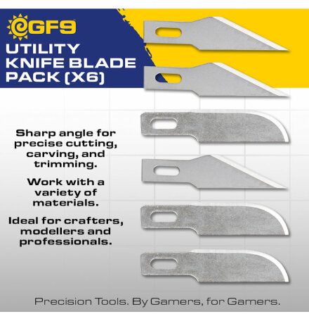 GF9 Tools: Utility Knife Blade Pack (x6)