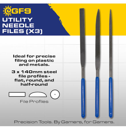 GF9 Tools: Utility Needle Files (3)