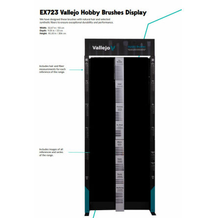 Display Vallejo brush empty (prel.pris, kontakta oss fre bestllning)