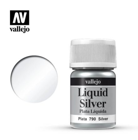 SILVER 35 ml (VALLEJO MODEL COLOR - ALCOHOL BASED, NEW FORMULA!)