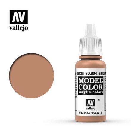 RED BEIGE (VALLEJO MODEL COLOR) (6-pack)