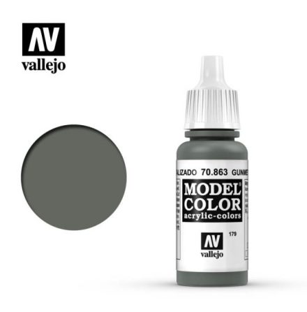 GUNMETAL GREY (VALLEJO MODEL COLOR) (6-pack)