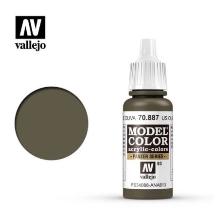US OLIVE DRAB (VALLEJO MODEL COLOR) (6-pack)