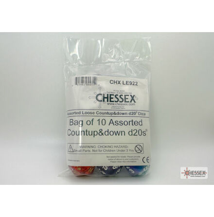 Bag of 10 Countup&amp;down d20s