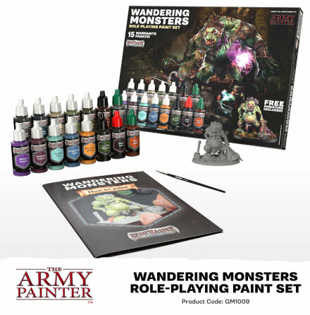 GAMEMASTER: Wandering Monster Paint Set (with troll mini)