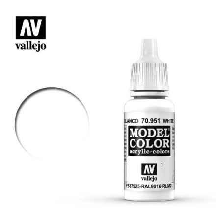 WHITE (VALLEJO MODEL COLOR) (6-pack)