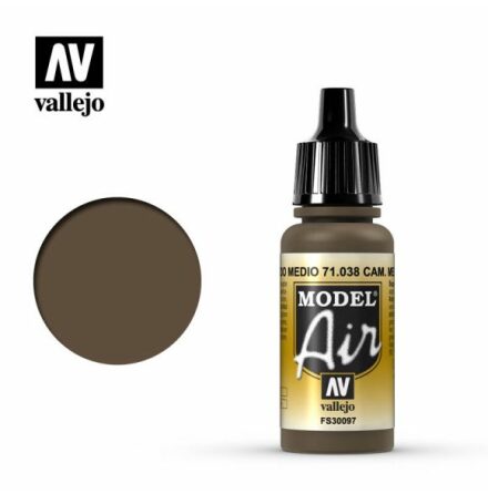 CAMOUFLAGE MEDIUM BROWN (VALLEJO MODEL AIR) (6-pack)