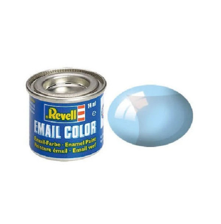 REVELL Enamel 14 ml. blue clear (6-pack)