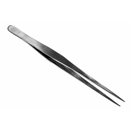 Vallejo Straight tip stainless steel tweezers (175mm)