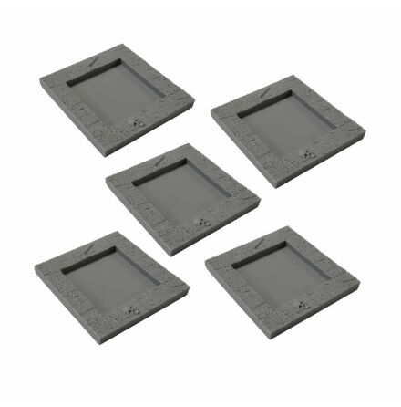 Kings of War 4.0: Heavy Infantry Hero Base Converters (25 to 40mm) (Rel 2025-11)