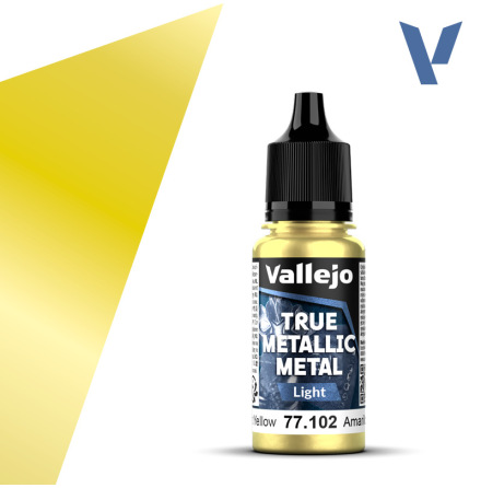RADIANT YELLOW LIGHT (VALLEJO TRUE METALLIC METAL) (6-pack) RADIANT YELLOW LIGHT (VALLEJO TRUE METALLIC METAL) (6-pack)