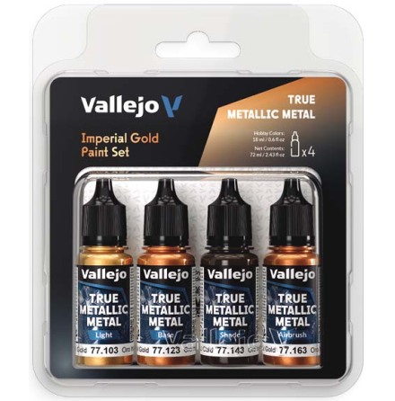 IMPERIAL GOLD PAINT SET (VALLEJO TRUE METALLIC METAL) IMPERIAL GOLD PAINT SET (VALLEJO TRUE METALLIC METAL)