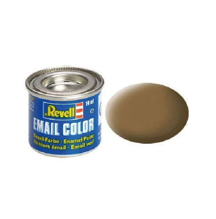 REVELL Enamel 14 ml. dark-earth mat RAF (6-pack)