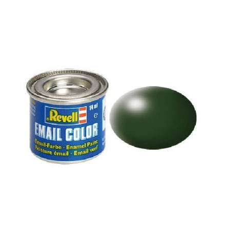 REVELL Enamel 14 ml. dark green silk (6-pack)