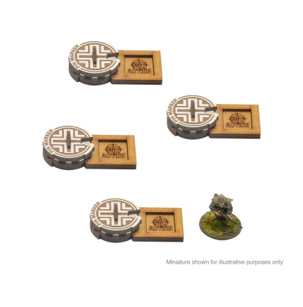 Bolt Action MDF Unit Pin Markers - Germany