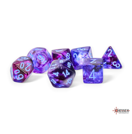 Nebula� Mega-hedral� Nocturnal&trade;/blue Luminary� 7-Die Set