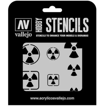 Vallejo Stencil Radioactivity Signs