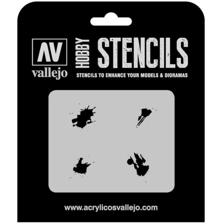 Vallejo Stencil Petrol Spills