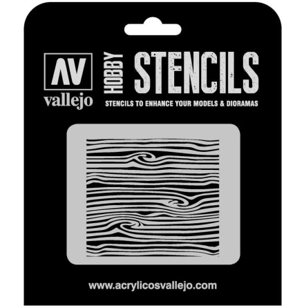 Vallejo Stencil Wood Texture No. 2