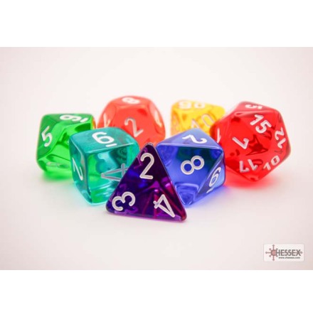 Prism Translucent GM & Beginner Player Polyhedral 7-Die Set