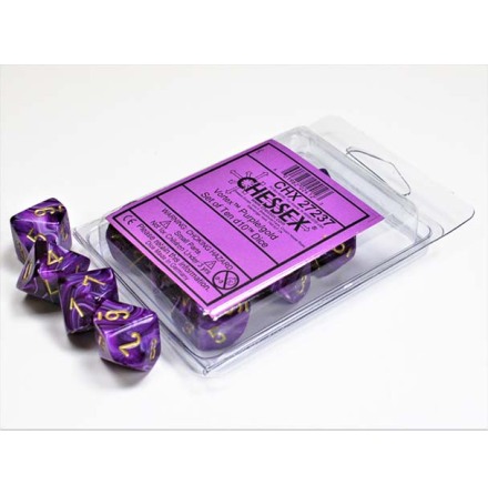 Vortex� Purple/gold Set of Ten d10s