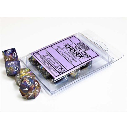 Festive� Carousel&amp;trade;/white Set of Ten d10s