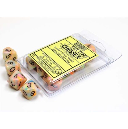 Festive� Circus�/black Set of Ten d10s