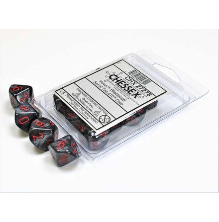 Velvet� Black/red Set of Ten d10s