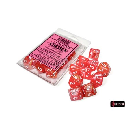 Festive� Dahlia&amp;trade;/white Luminary� Set of Ten d10s