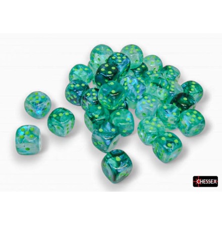 Borealis� 12mm d6 Kelp/light-green Luminary Dice BlockTM (36 dice)