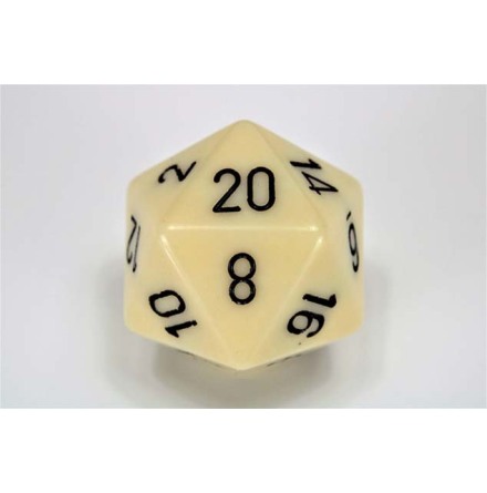 Opaque 34mm d20 Ivory/black