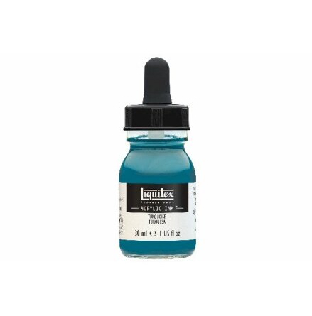 LIQUITEX ACRYLIC INK 30ML TURQUOISE 287
