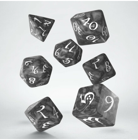 Classic RPG Smoky &amp; white Dice Set (7)