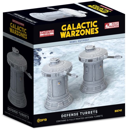 BIAB Galactic Warzones: Rebel Outpost - Defense Turrets (x2) 32mm scale