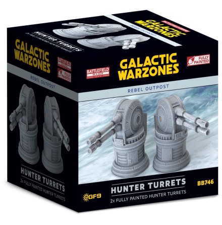 BIAB Galactic Warzones: Rebel Outpost - Hunter Turrets (x2) 32mm scale