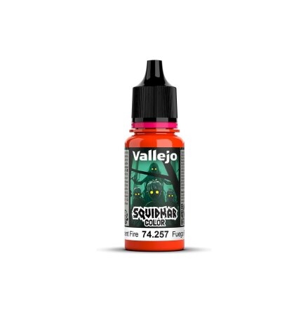 Vallejo Squidmar Color: 257 - Fluorescent Fire 18ml (6-pack)