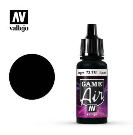 BLACK (VALLEJO GAME AIR) (6-pack)