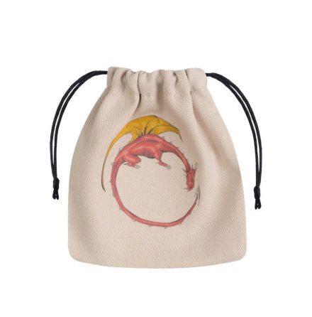 Dragon Beige &amp; multicolor Dice Bag