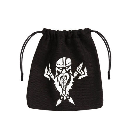 Dwarven Black &amp; white Dice Bag