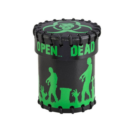 Zombie Black &amp; green Leather Dice Cup