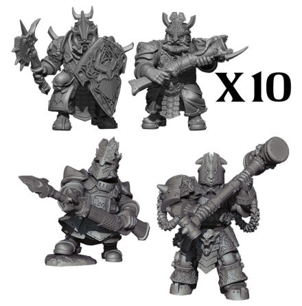 VANGUARD: Abyssal Dwarf Warband Set