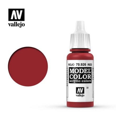FLAT RED (VALLEJO MODEL COLOR) (6-pack)