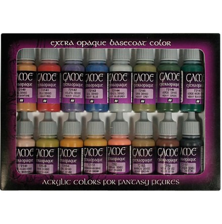 GAME COLOR EXTRA OPAQUE BASECOAT SET (16 colors)