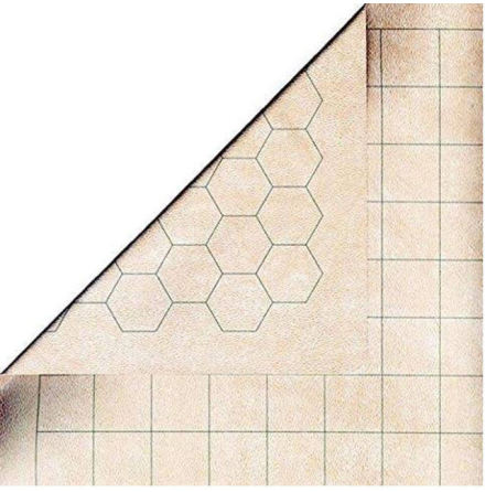 Reversible Megamat 1inch squares and 1 inch hexes (34,5 x 48 inch)