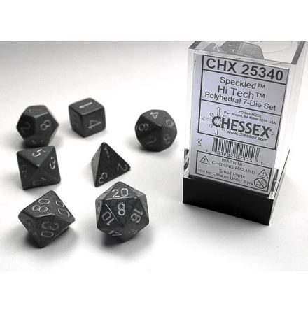 Speckled Polyhedral Hi-Tech 7-Die Set