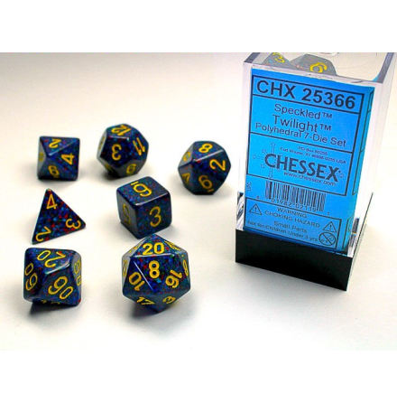 Speckled Polyhedral Twilight 7-Die Set