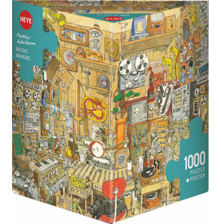 Adolfsson: Music Maniac (1000 pieces triangular box)