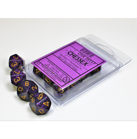 Hurricane Speckled Polyhedral Ten d10 Set