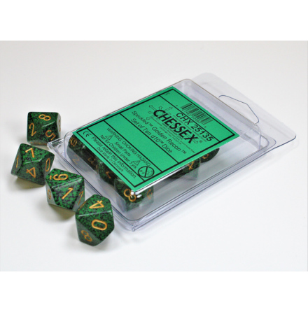 Golden Recon  Speckled Polyhedral Ten d10 Set