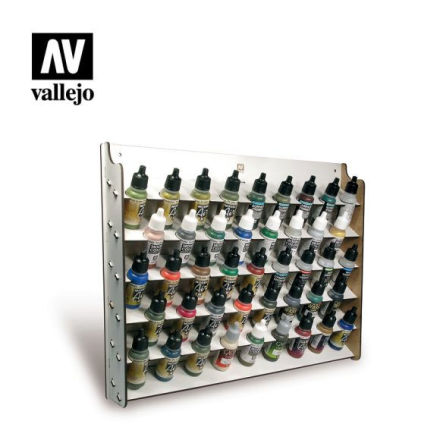Wall mounted paint display for 43 x 17 ml (empty)